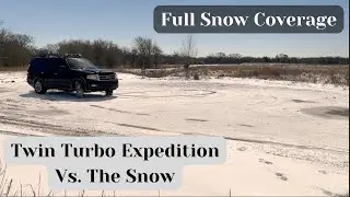 Twin Turbo Ford Expedition Takes On Texas Snow Storm!