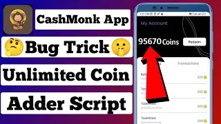 New Earning App Today | Cashmonk App Unlimited Trick | Cashmonk App Script | Cashmonk App