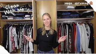 Kledingkast Opruimen Voor De Winter 👕🍂 & Clean With Me 🧼 (Organiseren)
