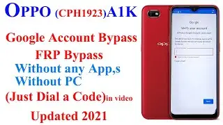 OPPO A1K Google account remove  | FRP Bypass | Gmail account removed without PC 2022.