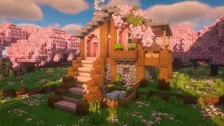 Minecraft | Cherry Blossom House - Easy Building Guide