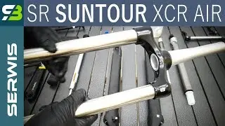 Widelec SR Suntour XCR Air - pełny serwis + naprawa blokady skoku.