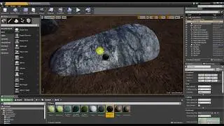 Unreal 4  terrain  Material test
