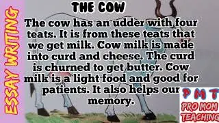 An Essay On The Cow In English / Essay For Kids / Class 3