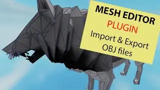 Import and Export OBJ files - Roblox Mesh Editor Plugin