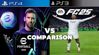 eFootball 2024 PS4 Vs FC 25 PS3