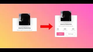 Animated Profile Card using Html & CSS