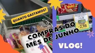 COMPRAS DO MÊS DE JUNHO PARA UM CASAL + VALORES!