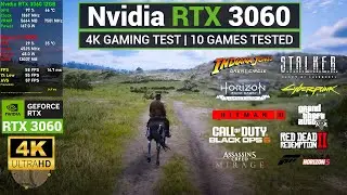 Nvidia RTX 3060 4K Gaming Test | 10 Games Tested at 4K |  DLSS | Frame Gen
