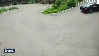 Çin'de garip trafik kazası!