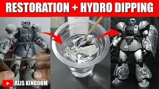 RESTORATION & HYDRO DIPPING HG WAFF - GUNPLA CUSTOM BUILD