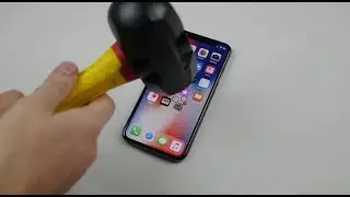 iPhone X Hammer & Knife Scratch Test!!