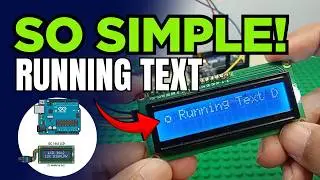 Arduino LCD I2C Running Text Tutorial for Beginners | 16x2 LCD Scrolling Text