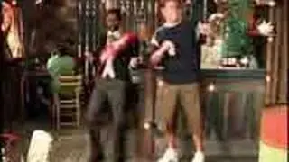 Red Stripe White Friends Dancing