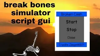 Roblox Acreus X script break bones simulator GUI script