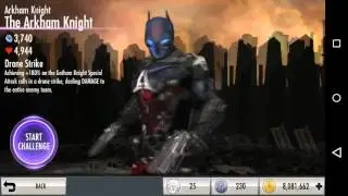 Injustice Mobile Riddler Cane Online Season Challenge and Arkham Knight Challenge