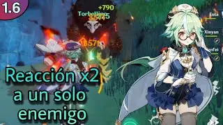 DOBLE reacción de torbellino en un solo enemigo - Genshin Impact (Mini guía)