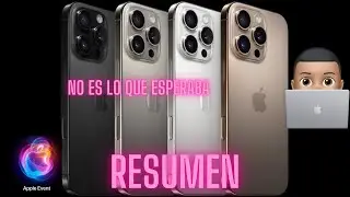 Nuevos iPhone 16 y 16 Pro, Apple Watch 10 y demás RESUMEN