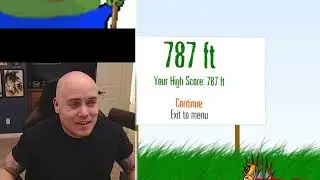 Bald Twitch Streamer fails at 17 year old Flash Game