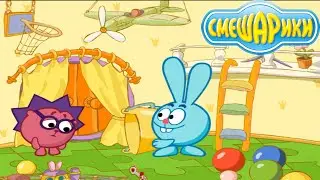 Смешарики. Помогаем Ежику собрать мячики | Развивающие игры
