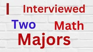 An interview with the UL math majors