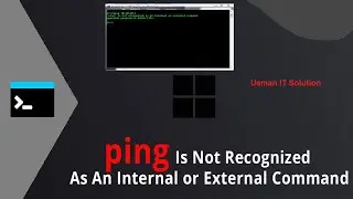 How to Fix Ping Is Not Recognized As An Internal Or External Command || Usman IT Solution ||