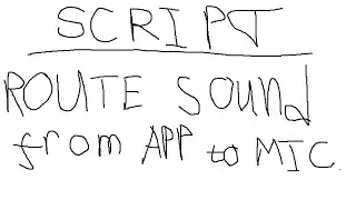 How to route sound from app to mic in LINUX