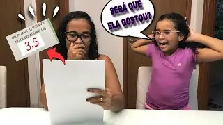 MINHA MÃE REAGINDO AS MINHAS NOTAS DO 1 BIMESTRE - O QUE SERÁ QUE ELA ACHOU?