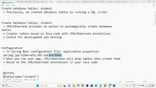 DAY 12 AUTOMATIC TABLE GENERATION USING JPA HIBERNATE AND REST API INTRO