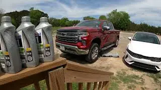Oil change 2019-2024 Chevy Silverado 1500 #howto