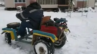 We roll sideways on the Krakin.drift on a tractor.