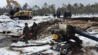 Грязевые помпы. Подъем бомбардировщика ПЕ-2.