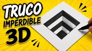 Very easy ► How to draw a 3D HOLE - optical illusion - How to draw 3D Hole ( Trick Art )