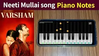 Neeti Mullai song piano notes | Telugu songs piano Notes | Telugu songs piano | Gupta Entertainments