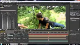 Adobe After Effects 16 - Adding elements behind complex objects(grass, chain link fences, hair, etc)