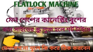 Flat Lock Machine Main Shape Setting, Siruba C007KD,Flat Lock Main Shape Connecting Bush Problem