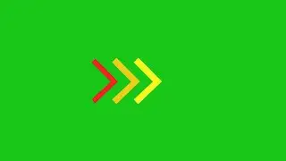 Green screen motion graphic arrow animation.