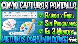 Como Hacer Captura de Pantalla en Windows (2022) 🖥️ Mejores métodos para PC o Laptop (Sin Programas)