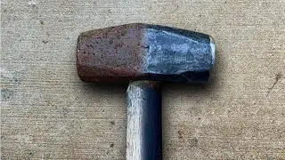 Rusty Hammer Restoration | Reforging a Blacksmith Hammer
