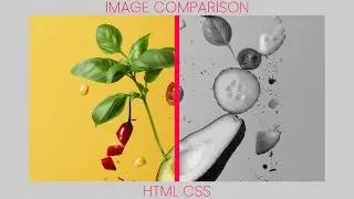 Image Compare - 1 line JS | HTML5 CSS3 | Zia Codes
