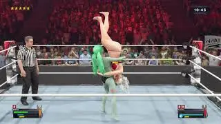 WWE 2K23 Rebecca VS Yamato Bikini Tombstone French Kiss Ironwoman