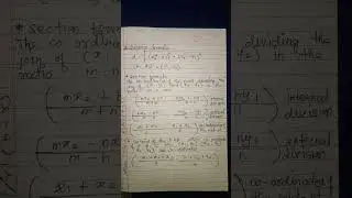 DISTANCE FORMULA || MATHEMATICS FOR SSC || GEOMETRY REFERENCE || SECTION FORMULAE