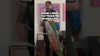 Revealing a painting titled “Passion, Pain, and Demon Slayin” #art #shorts #artshorts #artreveal