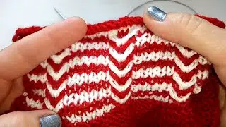 Носки от мыска, мысок + распределение узора