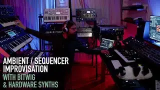 Improvising a new Ambient track with Bitwig and Hardware synths