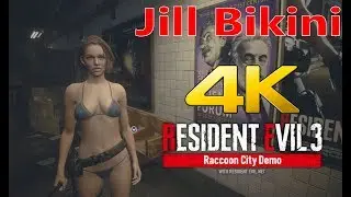Jill Bikini Resident Evil 3 Remake In 4K {PC MOD}