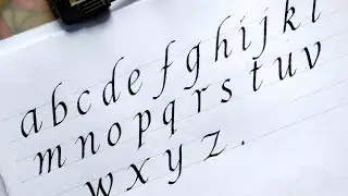 Italic Calligraphy A-Z Small Letters | Atoz writing | Italic font Lowercase | RUA sign writing