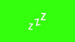 ZZzzz Sleep animation effect || green screen animation