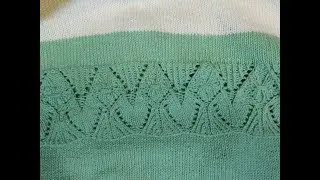 очень красивый японский ажур спицами