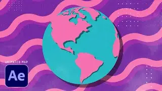 Animate a Fake Flat 3D Globe | After Effects Tutorial
